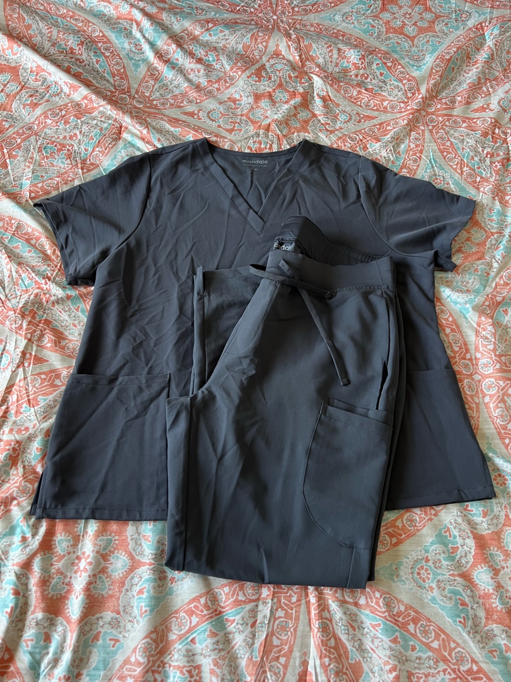 NWOT Mandala Pewter Scrub Set
